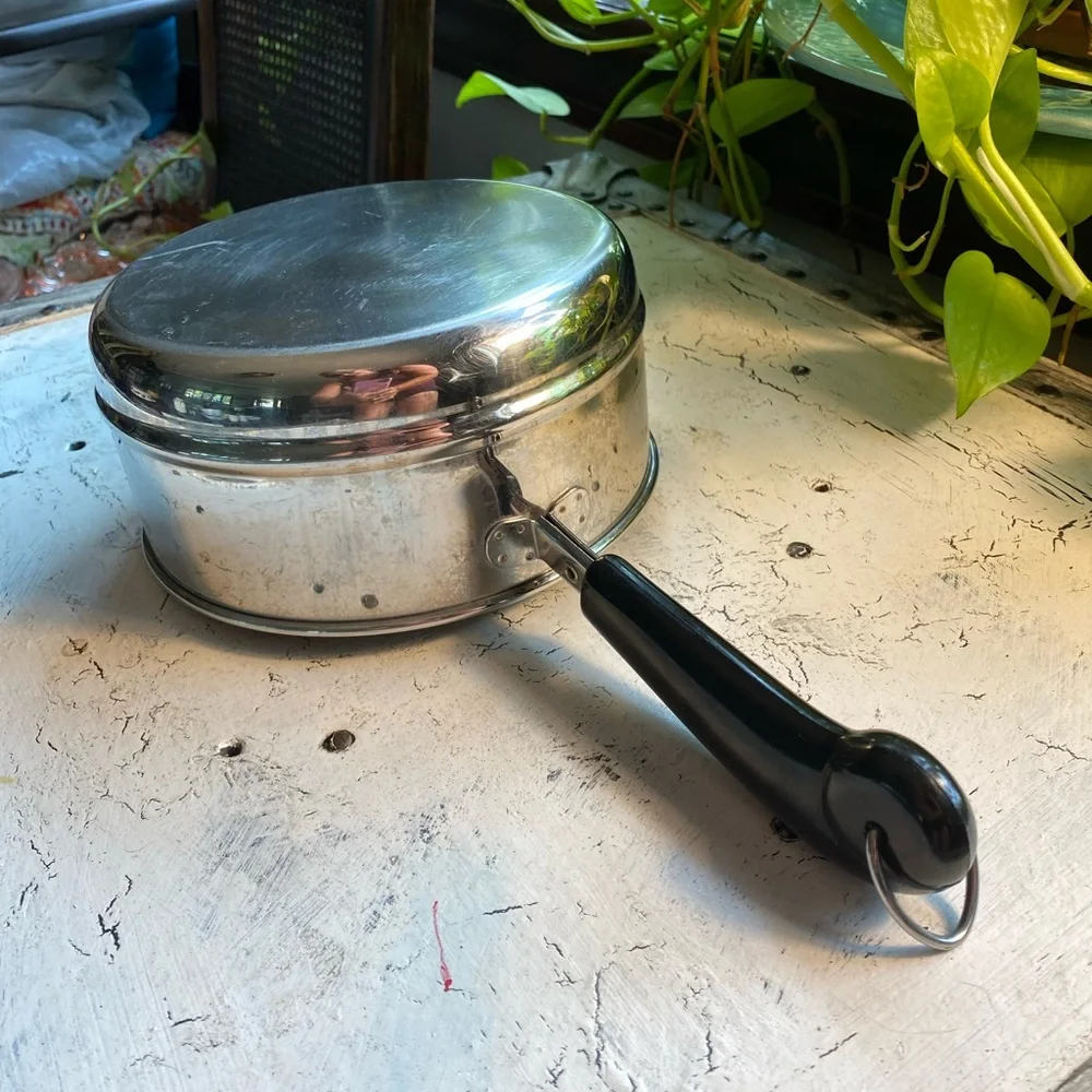 Revere Ware Upper Double Boiler Pan Stainless Steel